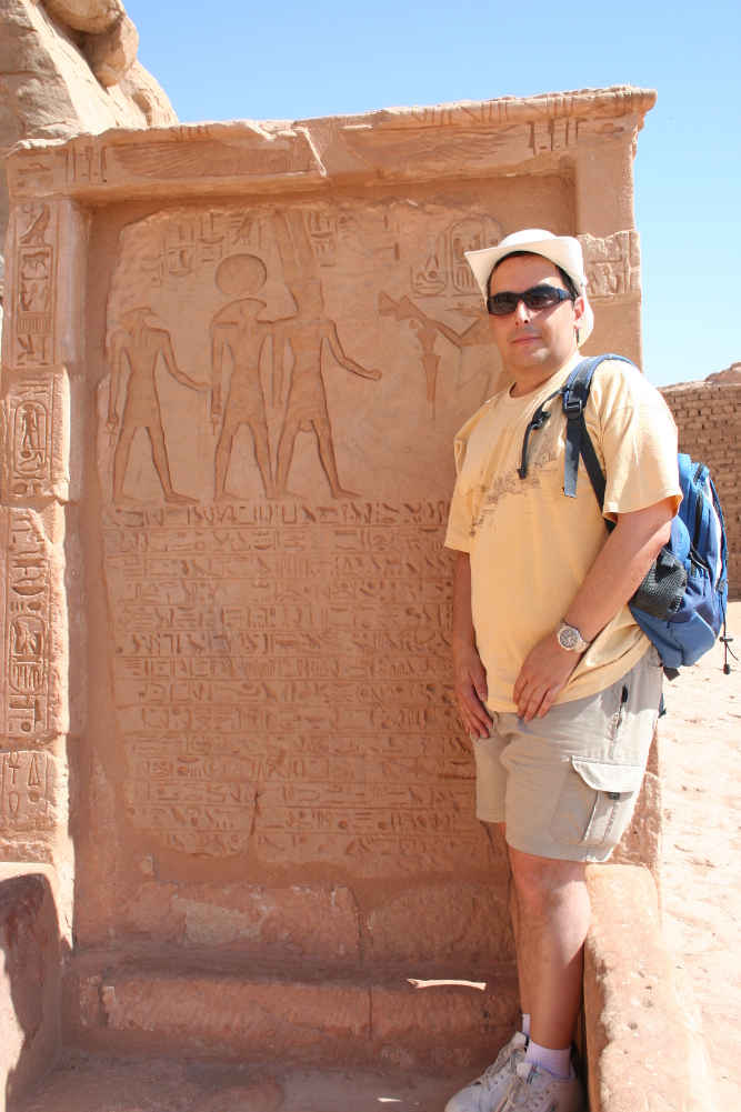 En el Templo de Abu Simbel, Egipto, 2008